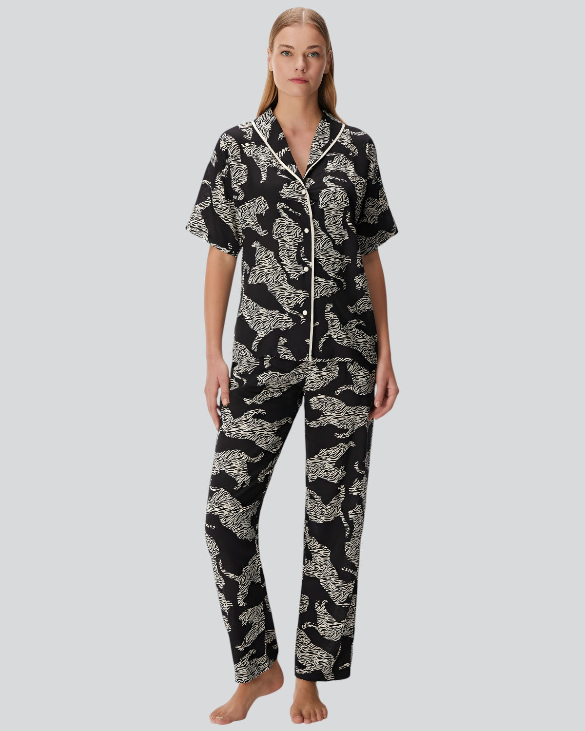 Wild Silhouette Viskon Pijama Takımı