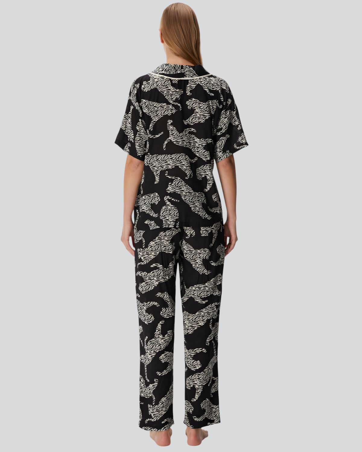 Wild Silhouette Viskon Pijama Takımı