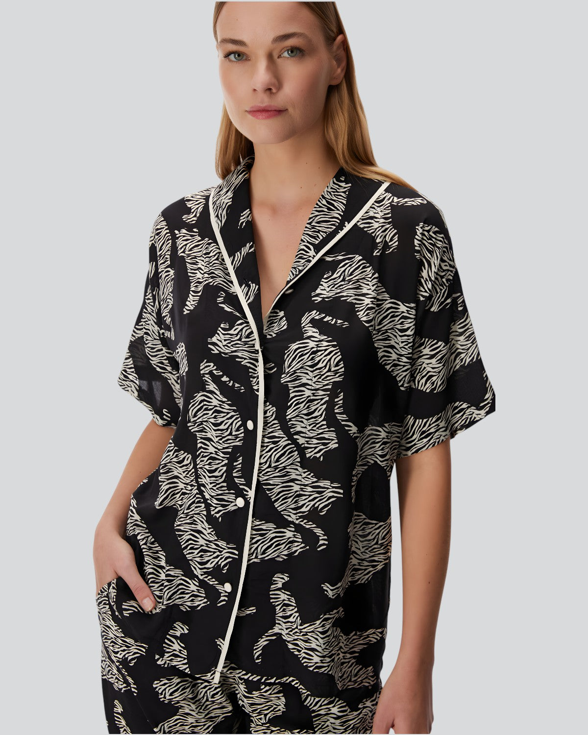 Wild Silhouette Viskon Pijama Takımı