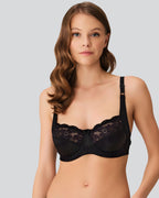 Velvet Mesh Balenli Minimizer Sütyen