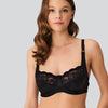 Velvet Mesh Balenli Minimizer Sütyen