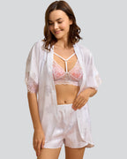 Victoria Jacquard Bride 3'lü Sabahlık Takımı