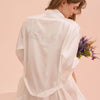 Ekru Bride Saten Sabahlık