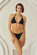 Noir Sparkle Üçgen Bikini Takımı