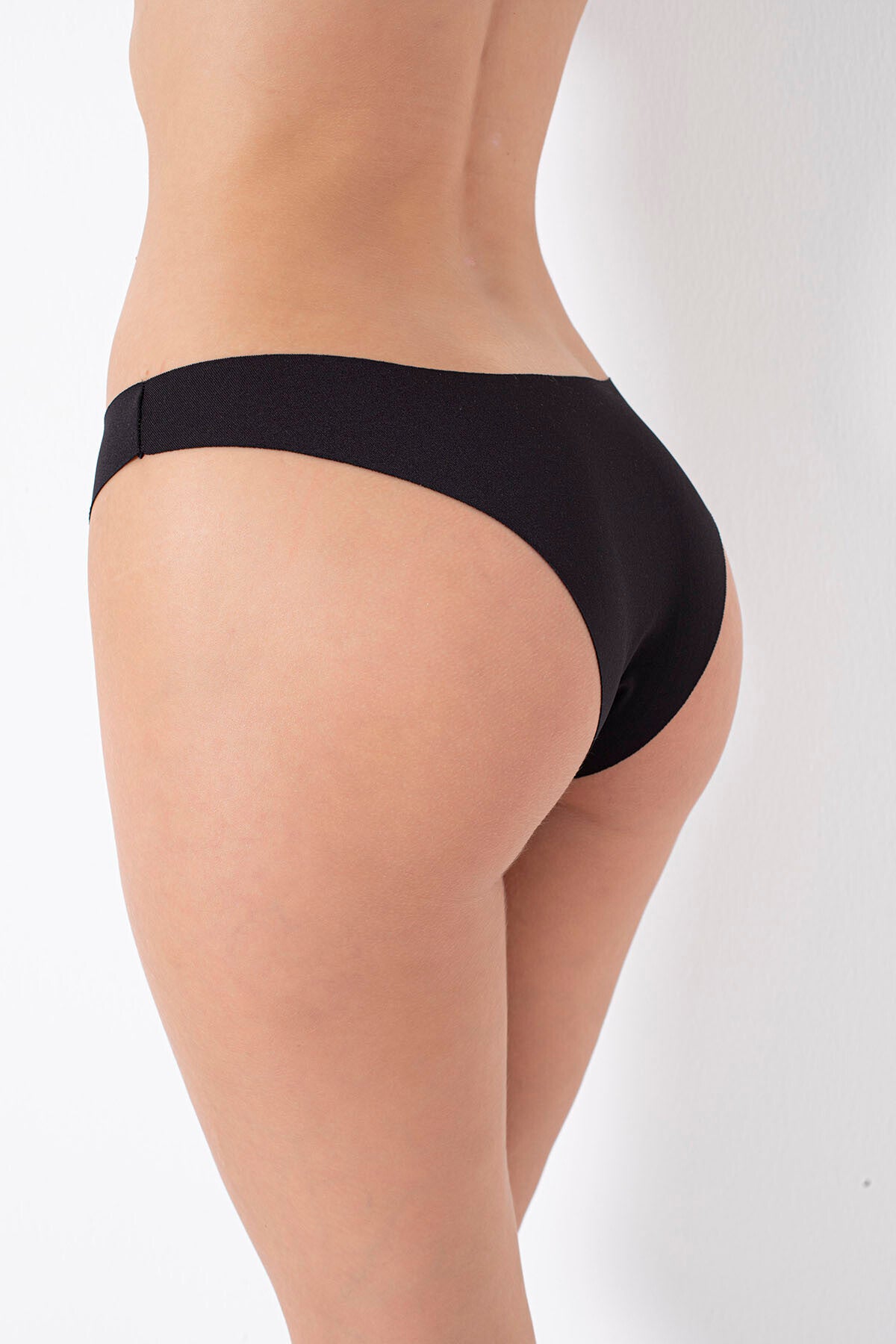 Noir V-Shape Lazer Kesim 3'lü Brazilian Külot