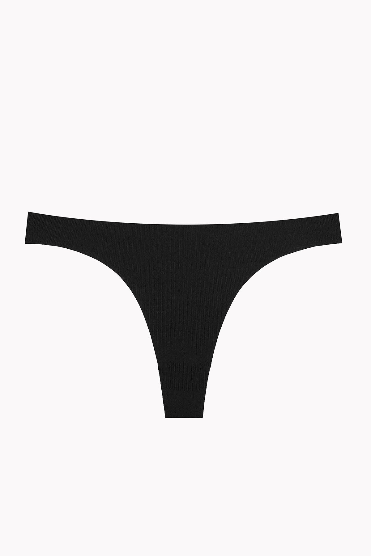 Noir Seamless 3'lü Lazer Kesim Tanga Seti