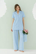 Serena Pure Soft Sky Blue Uzun Pijama Takımı