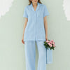 Serena Pure Soft Sky Blue Uzun Pijama Takımı