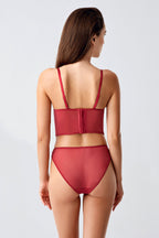Dentelle Bustier Çift Destekli Bralet Takım