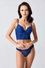 Dentelle Bustier Çift Destekli Bralet Takım