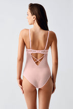 Dentelle Transparente Desteksiz Bodysuit