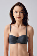 Lignes Satin Stripe Destekli Sütyen