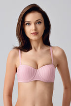 Lignes Satin Stripe Destekli Sütyen