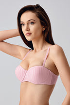 Lignes Satin Stripe Destekli Sütyen