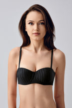 Lignes Satin Stripe Destekli Sütyen