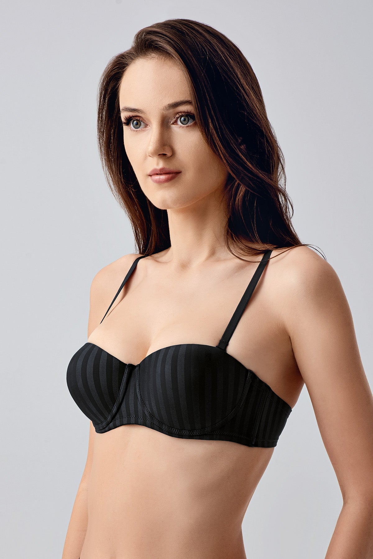 Lignes Satin Stripe Destekli Sütyen