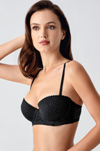 Sienna Siyah Dantelli Push-Up Sütyen