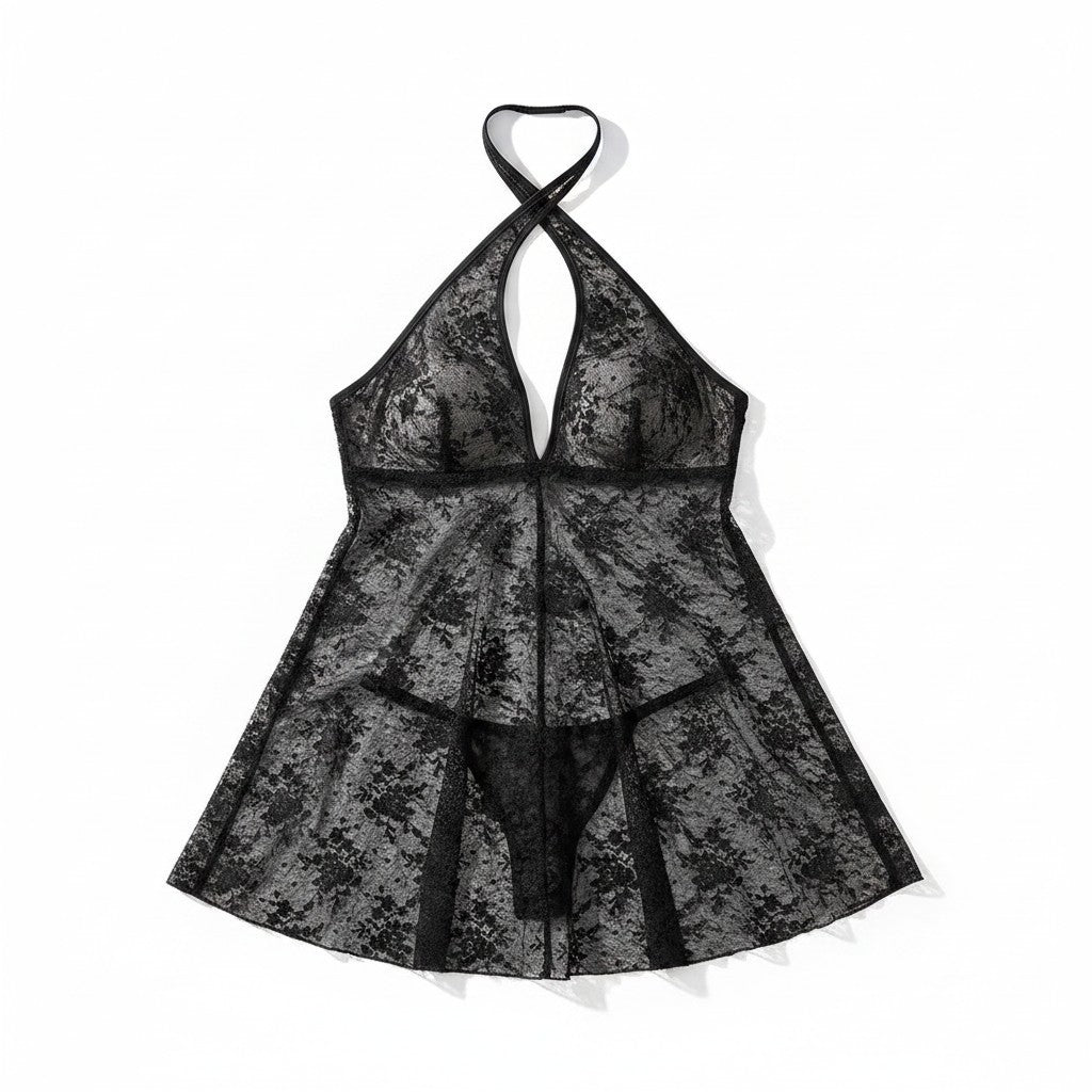 Nuit Croisée Çapraz Askılı Babydoll Takımı