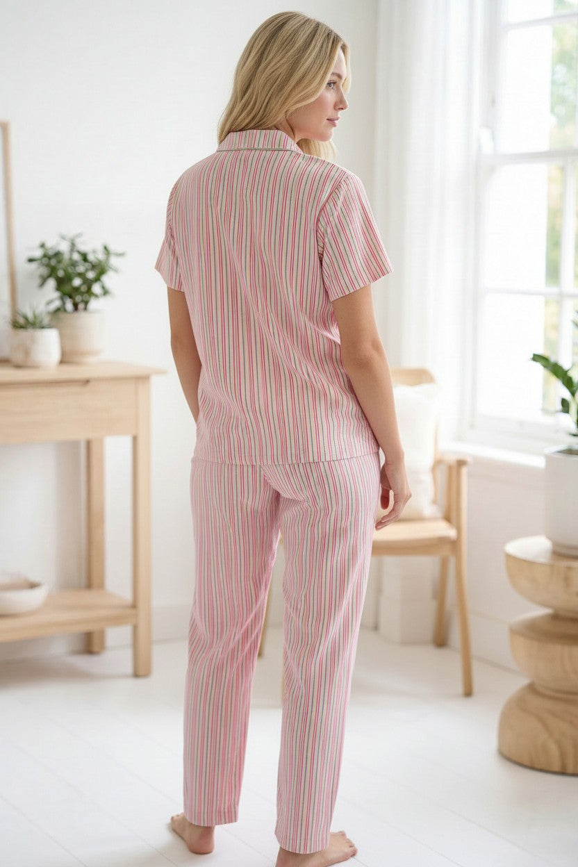 Hello Summer Striped Pijama Takımı